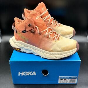 Hoka One One Trail Code Gore-Tex 'Sun Baked Shortbread' Hiking Boots, Women's 9